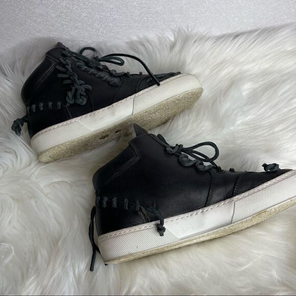 Maison Martin Margiela High Top Leather Lace Up Sneakers 36.5 - Picture 4 of 12